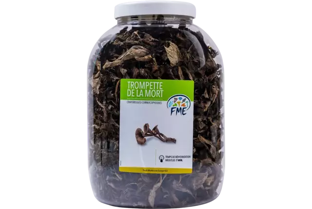 Trompette de la mort gedroogd pot 400gr stuk